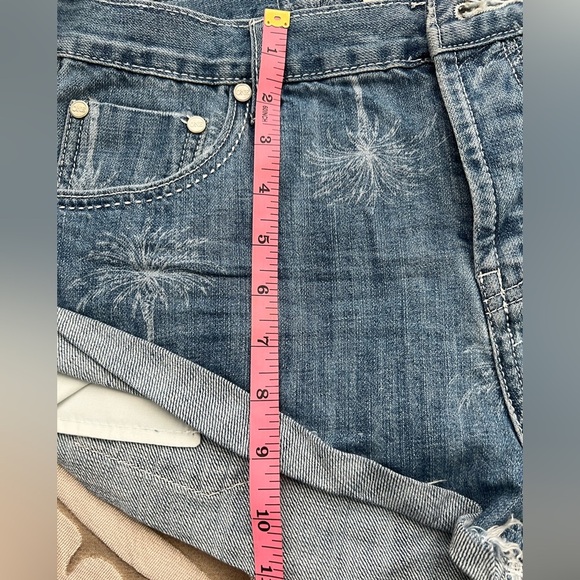 ONE TEASPOON Bandits Low Waist Denim Shorts - Malibu Blue Button fly size 28 NWT - Picture 11 of 16